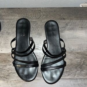Black size 8 sandals